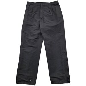Vintage Tourney Gore-Tex Waterproof Rain Golf Pants Pleated Black Mens XXL
